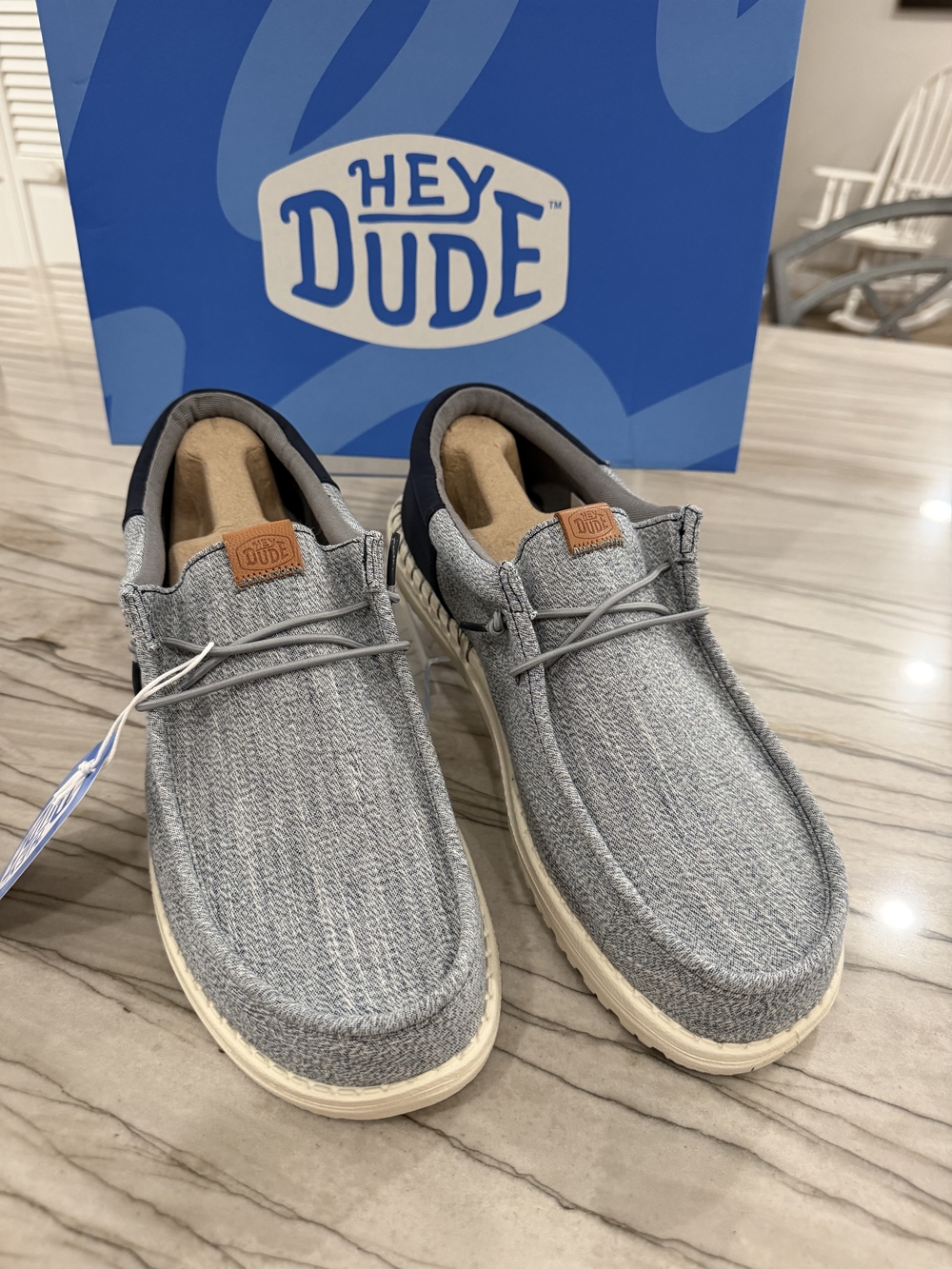 HEYDUDE Wally Funk Nylon Craft Gray/Navy – Men’s Size 11